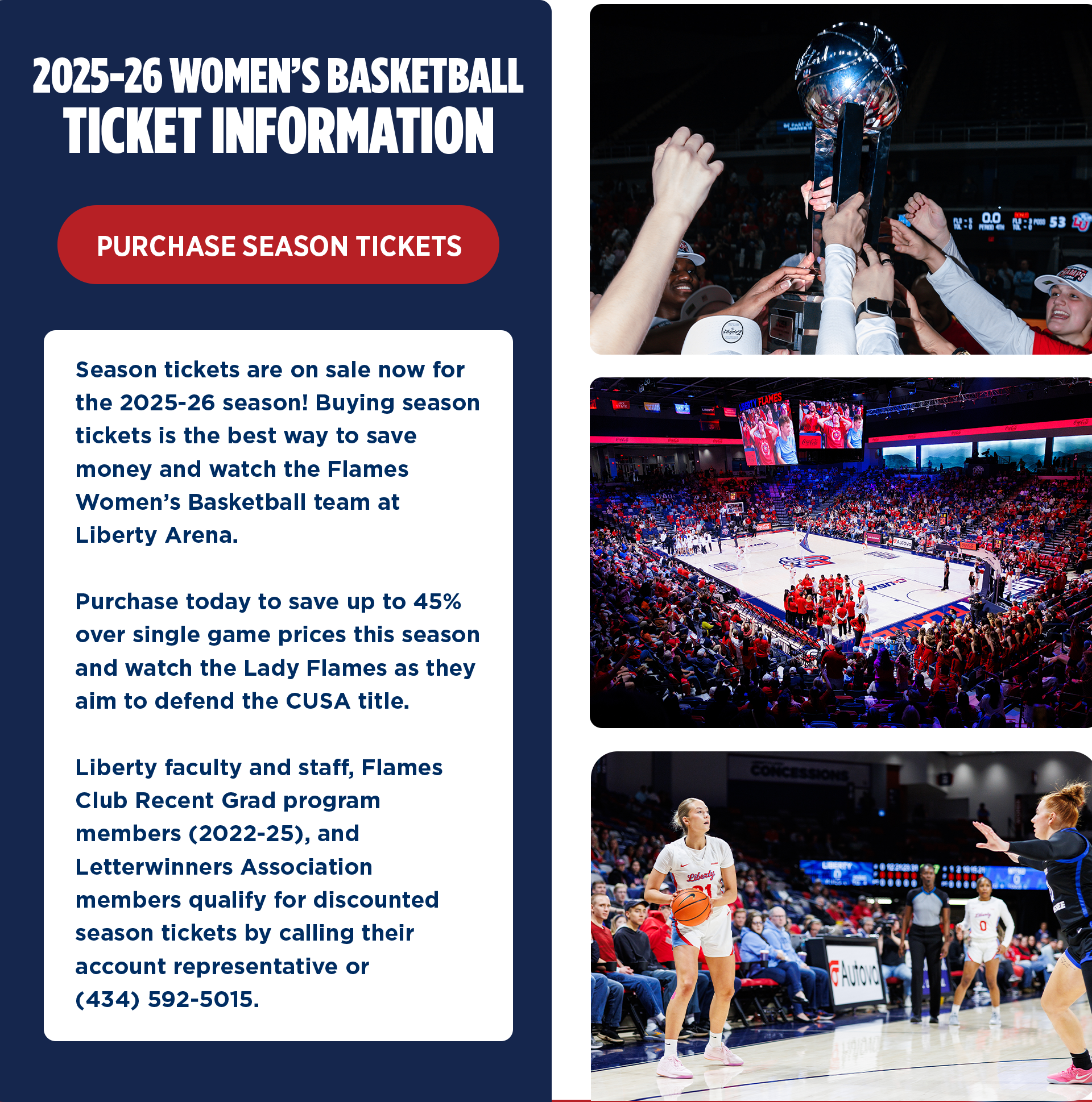 Purchase Season tickets for WBB Ticket Information