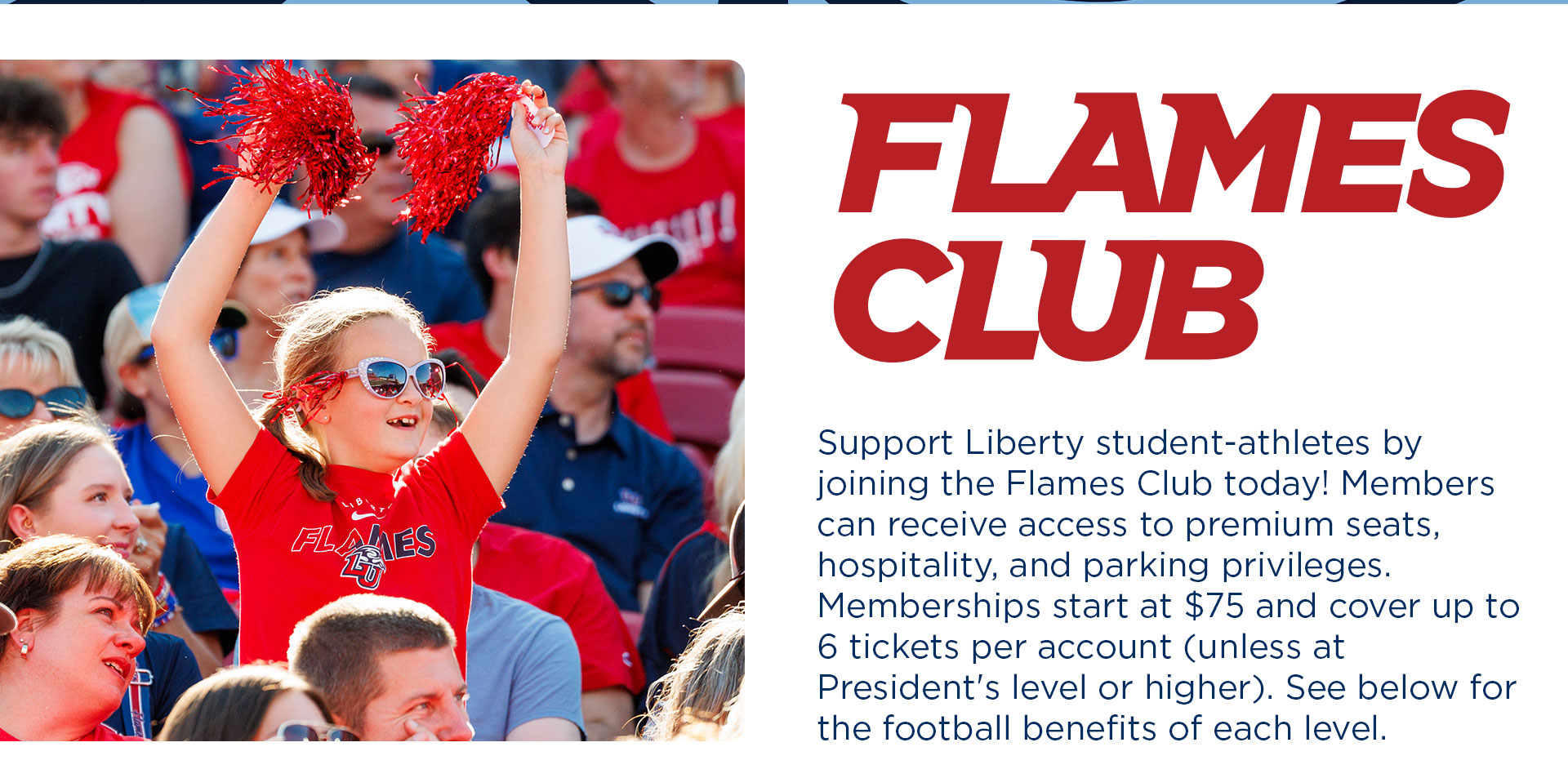 Support Liberty Student-Athletes by joining the Flames Club Today!