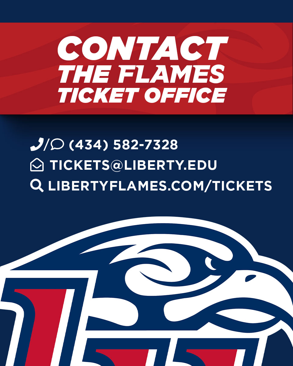 Contact the ticket office at 434-582-7328 or tickets@liberty.edu