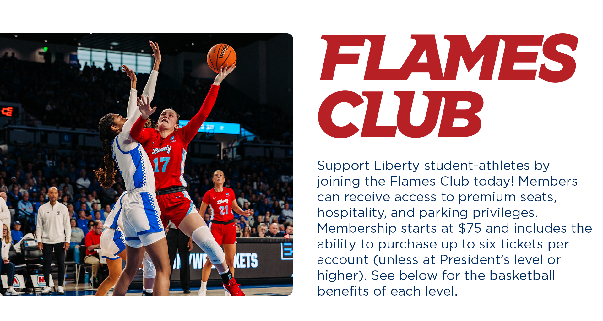 Flames Club - Support Liberty Student Athletes by joining the Flames Club