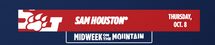 Liberty hosts Sam Houston on Thursday, October 8th. Midweek on the Mountain