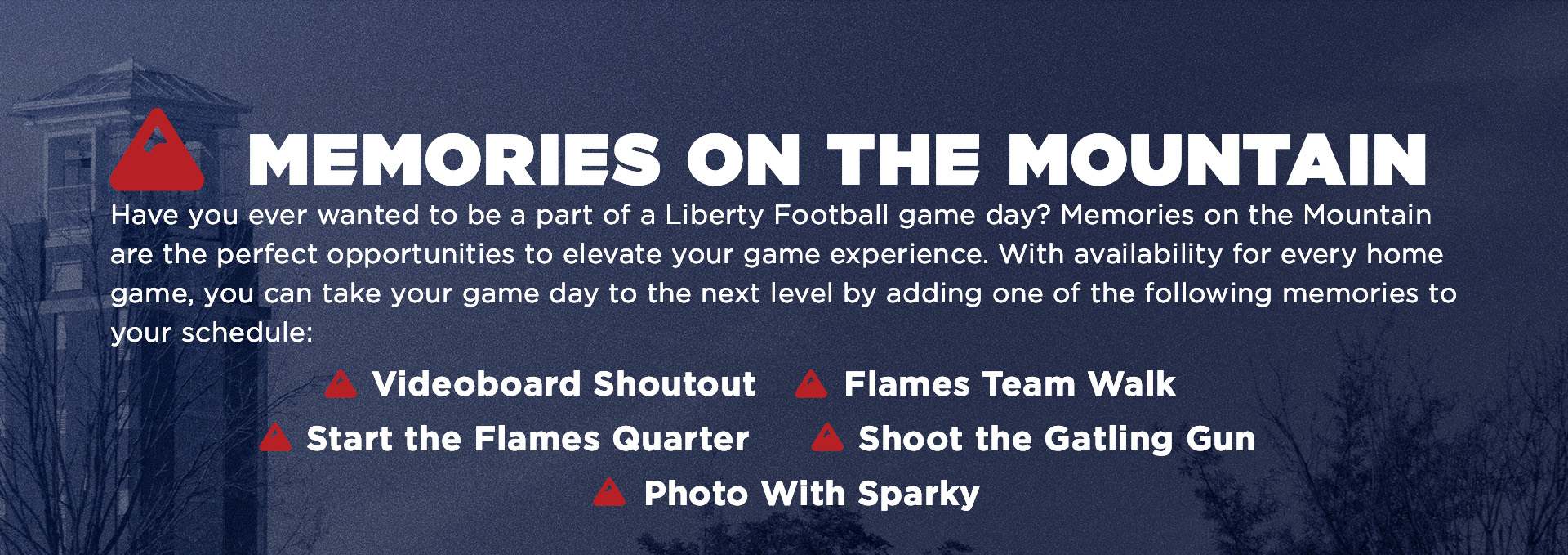 Memories on the Mountain, contact the liberty ticket office at 434-592-5015 for more info